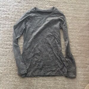 Gray Lululemon long Sleeve Shirt